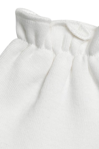 Gorro con orejas y manoplas - Blanco