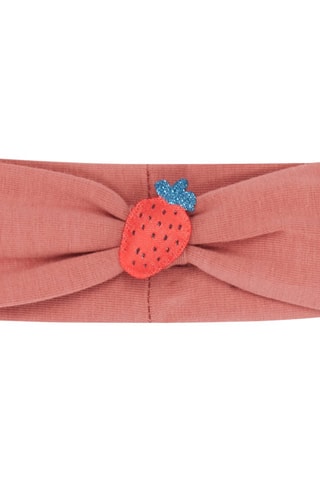 Cinta para el pelo con estampado de fresa en 3D para bebé niña - Rosa