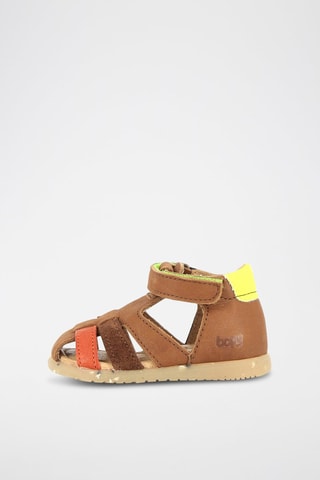 Sandalias de piel - camel