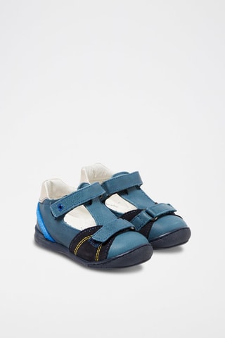 Sandalias de piel - Azul