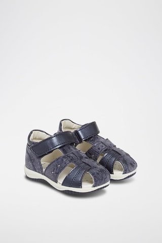 Sandalias de piel - Azul marino