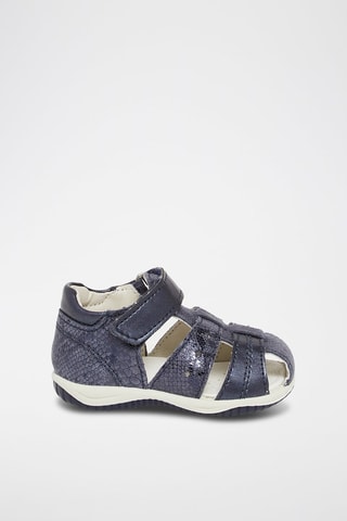 Sandalias de piel - Azul marino