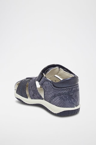 Sandalias de piel - Azul marino