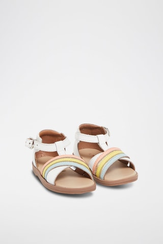 Sandalias de piel - Blanco