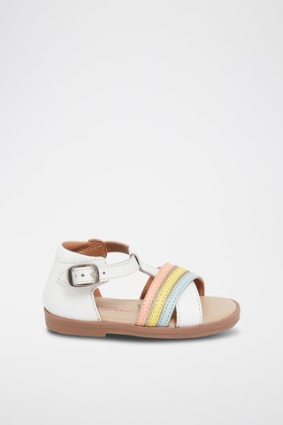 Sandalias de piel - Blanco