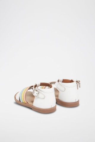 Sandalias de piel - Blanco