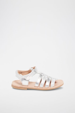Sandalias de piel - Plateado