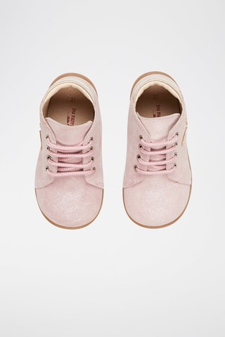 Botines de piel de serraje - Rosa