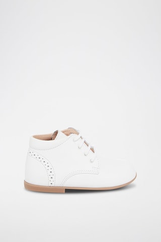 Botines de piel - Blanco