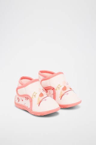 Botines con estampado de fantasía - Rosa