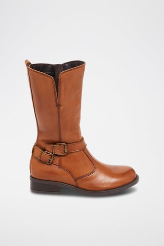 Botas de piel - Camel