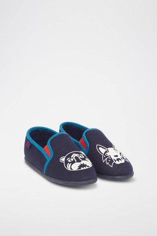 Zapatillas de casa fosforescentes - Azul marino