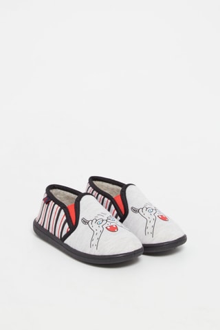 Zapatillas de casa - Gris y negro