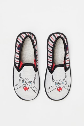 Zapatillas de casa - Gris y negro