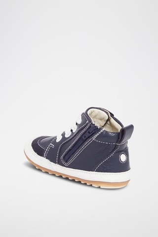 Botas de piel - Azul marino