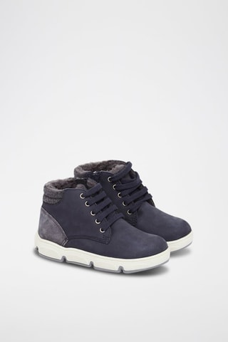 Botas de piel forradas - Azul marino