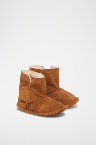 Botines de nobuk forrados - Camel