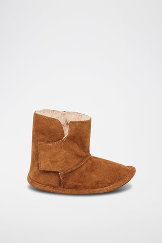 Botines de nobuk forrados - Camel