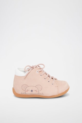 Botines de piel - Rosa