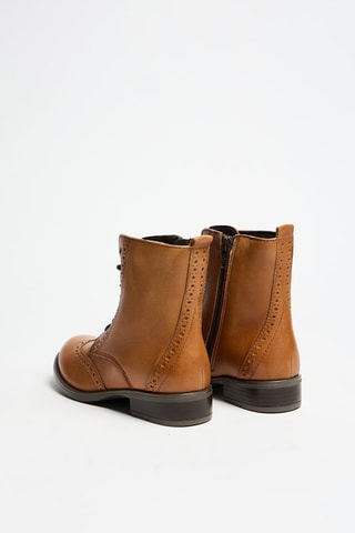 Botines de piel - Camel