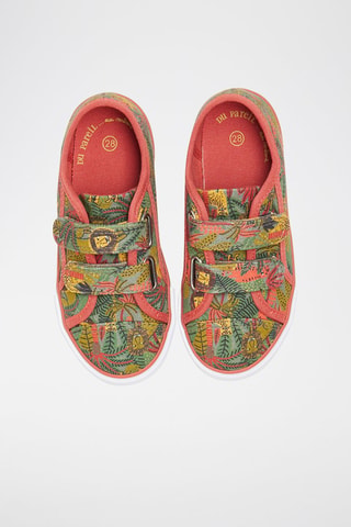 Zapatillas - Caqui y coral