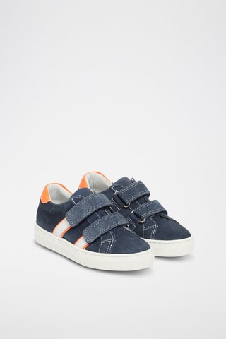 Zapatillas con detalles flúor - Azul