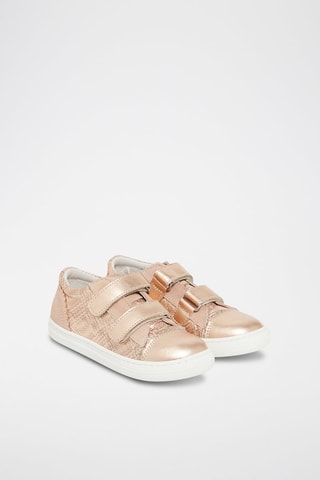 Zapatillas de piel - Dorado