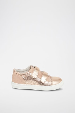 Zapatillas de piel - Dorado