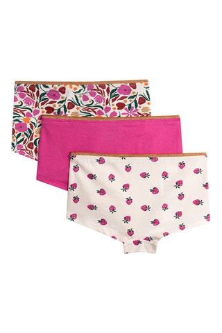 3 shortis - Crudo y fucsia