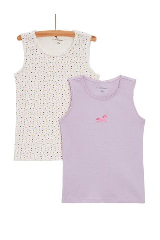 2 camisetas de tirantes - Lila