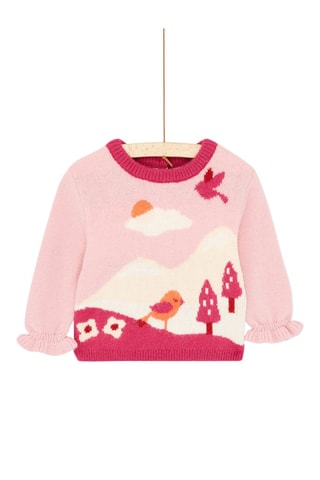 Jersey con estampado natural - Beige