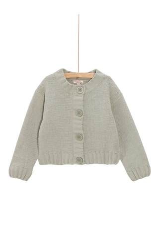 Cárdigan de botones para niña - Verde
