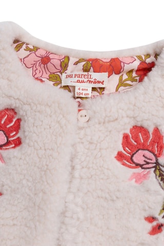 Chaleco reversible - Crudo y rosa claro