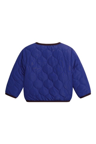 Cárdigan reversible - Azul rey y blanco