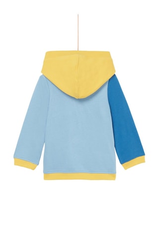 Cárdigan con capucha - Azul