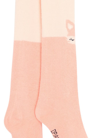 Collant con motivi volpi neonata - Beige