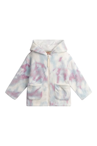 Chaqueta con capucha tie-dye - Crudo