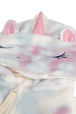 Chaqueta con capucha tie-dye - Crudo