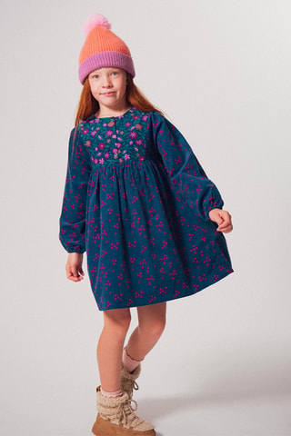 Vestido de terciopelo - Azul marino