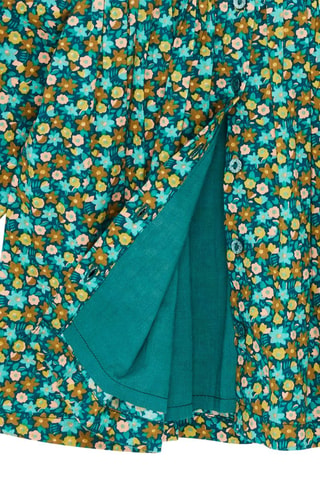 Vestido con estampado floral para bebé niña - Azul