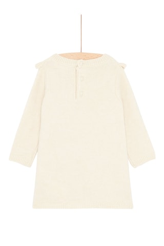 Vestido jersey para bebé niña - Beige