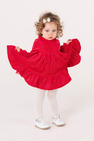 Vestido de terciopelo - Rojo