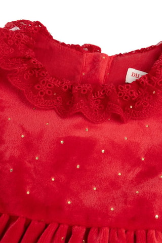 Vestido de terciopelo - Rojo