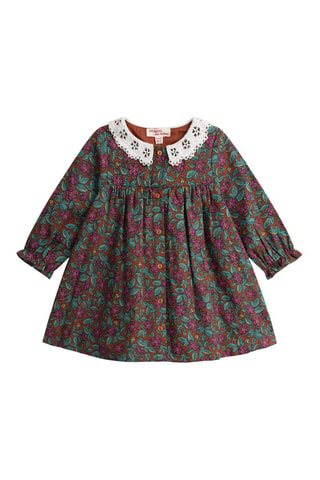 Vestido de terciopelo - Marrón
