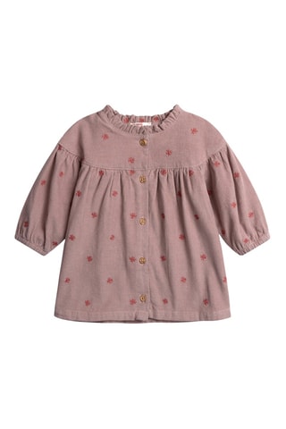 Vestido de terciopelo - Rosa empolvado