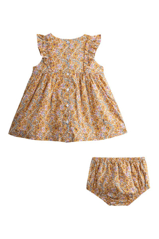 Vestido y cubrepañal - Crudo