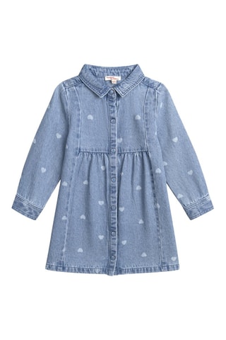 Vestido camisero vaquero - Azul claro