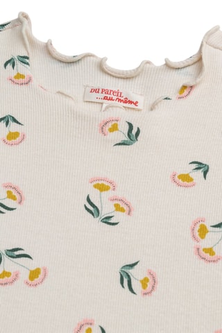 Vestido efecto doble prenda - Crudo