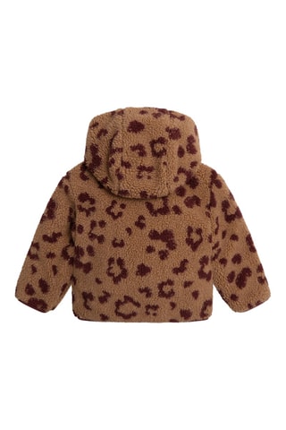 Cazadora reversible con capucha - Marrón