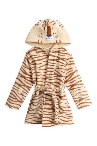 Albornoz con capucha y orejas - Beige